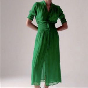 Zara Green Midi Dress Sz M